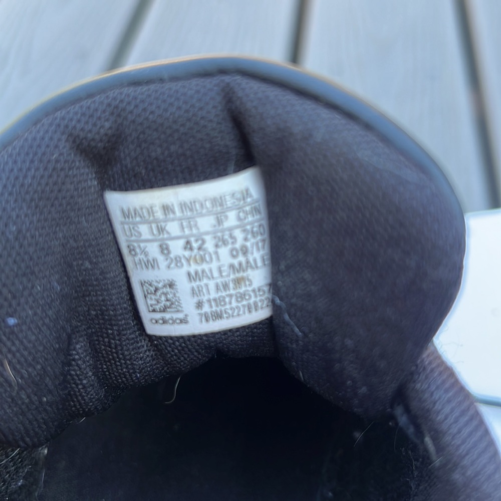 Adidas Black sneakers ;Size 8.5 - Picture 6 of 10